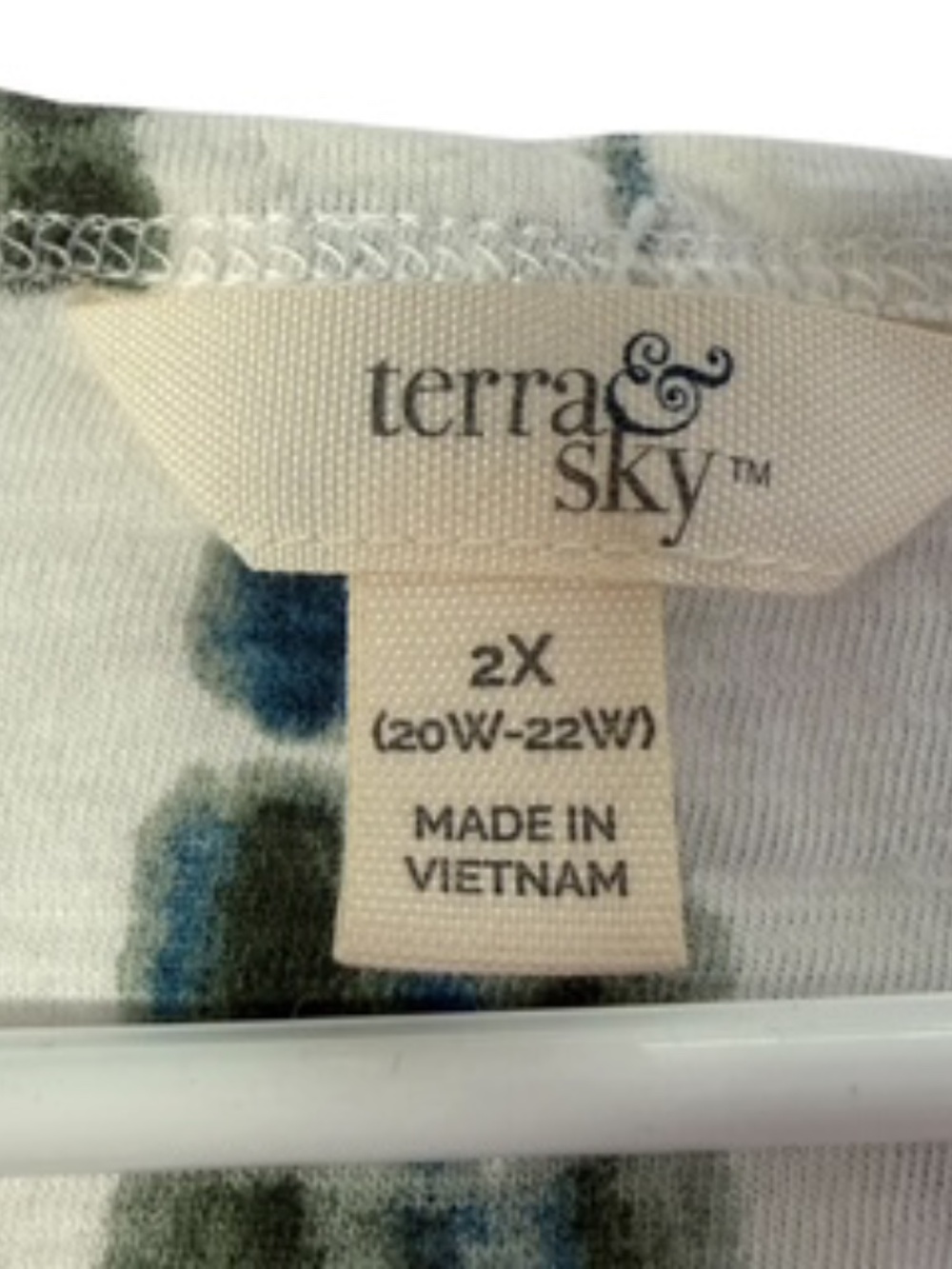 Terra & Skye Casual Long Sleeveless Scoop Neck Tie-dye Stripe Dress Size 2X - Picture 5 of 7